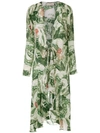 ADRIANA DEGREAS SILK dressing gown