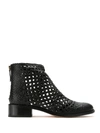 SARAH CHOFAKIAN TECA LEATHER BOOTS