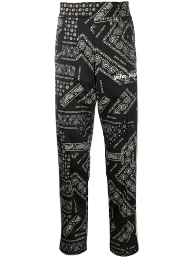 Palm Angels Paisley Print Straight Trousers - 黑色 In Black