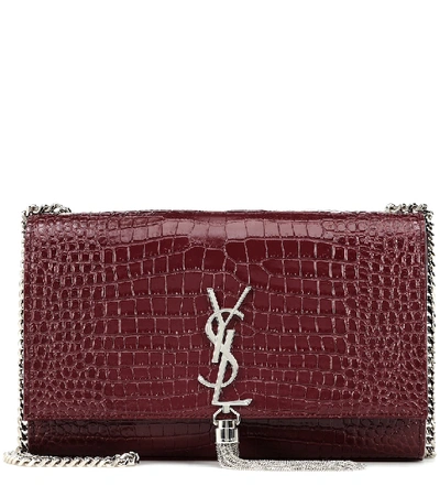 Saint Laurent Kate Tassel Medium Shoulder Bag In Red