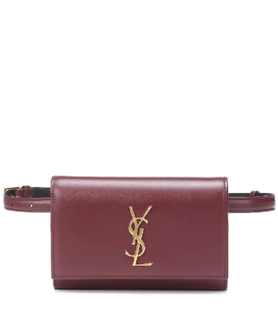 Saint Laurent Kate Leather Belt Bag In Red