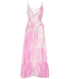 ANNA KOSTUROVA TIE-DYE SILK DRESS,P00395739