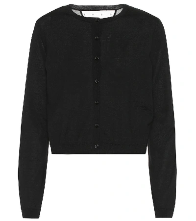 Red Valentino Wool And Silk Cashmere Sweater In Black