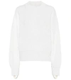 HELMUT LANG WOOL AND COTTON SWEATER,P00401485