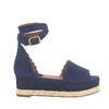 CHLOÉ ESPADRILLES SANDALS LAUREN SUEDE BLUE