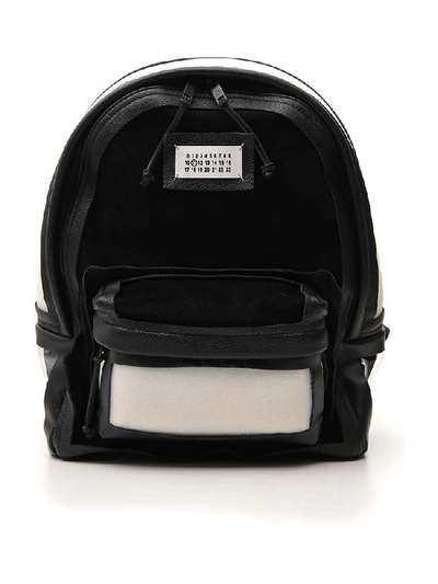 Maison Margiela Contrasting Panelled Backpack In Multi