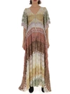 MISSONI MISSONI MIXED PRINT CROTCHET ROBE