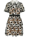 SELF-PORTRAIT ABSTRACT FLORAL DRESS,SP22 100 IVORY BLACK