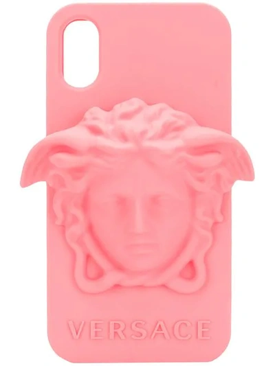 Versace Medusa Iphone X Case In Pink