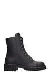 GIUSEPPE ZANOTTI CRIS HIGH COMBAT BOOTS IN BLACK LEATHER,10966547