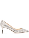 Jimmy Choo Romy 60 Pumps In Silver