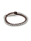 Jonas Studio Village Chain Double Wrap Bracelet In Brown