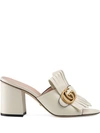 GUCCI MID-HEEL DOUBLE G MULES