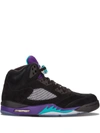 Jordan Air  5 Retro Black Grape In Black
