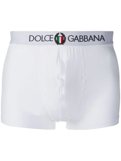 DOLCE & GABBANA LOGO EMBROIDERED BOXERS
