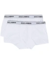 Dolce & Gabbana Logo-waistband Boxer Briefs (pack Of Two) In White