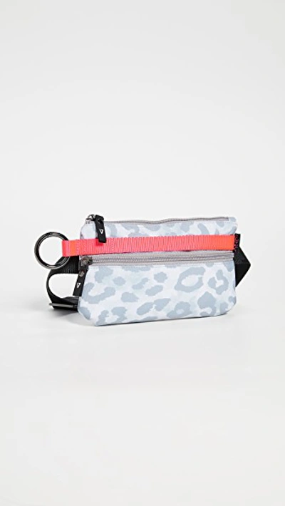 Andi Urban Clutch Bag In White Leopard/pop Pink