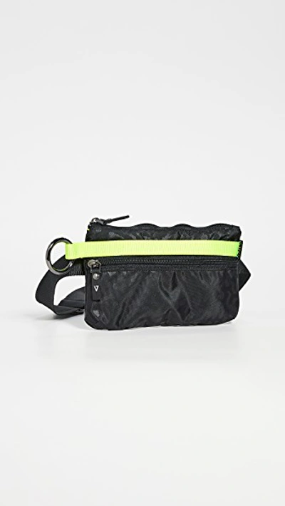 Andi Urban Clutch Bag In Black Leopard/yellow
