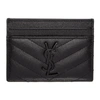 Saint Laurent Monogram Quilted Cardholder In 1000 Black