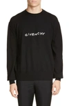 GIVENCHY EMBROIDERED LOGO WOOL SWEATER,BM908P4Y3J
