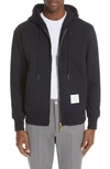 Thom Browne Zip Hoodie In White