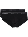 DOLCE & GABBANA BRANDO LOGO-WAISTBAND BRIEFS (PACK OF TWO)