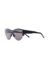 Balenciaga Mirror Lenses Cat-eye Frame Sunglasses