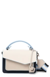 Botkier Cobble Hill Color-block Medium Leather Crossbody In Ink Colorblock/gunmetal