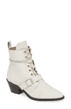 Allsaints Katy Boot In White Leather