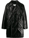 MAISON MARGIELA MAISON MARGIELA PADDED TRENCH COAT - 黑色