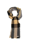 BURBERRY BURBERRY COLOUR BLOCK CHECKED SCARF