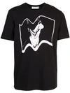 UNDERCOVER WARPED GRAPHIC PRINT T-SHIRT