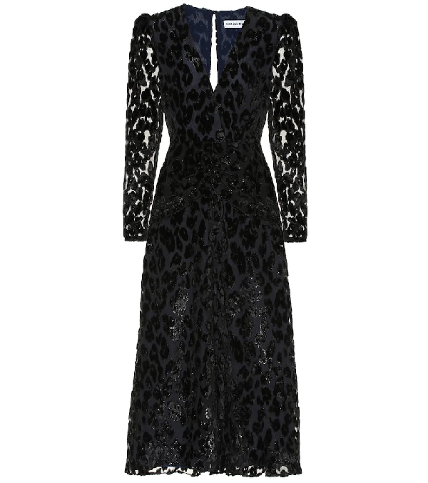 self portrait metallic leopard dress
