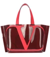 VALENTINO GARAVANI VLOGO SMALL PVC SHOPPER,P00398422