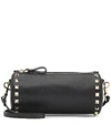 VALENTINO GARAVANI ROCKSTUD LEATHER CLUTCH,P00398372