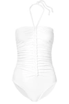 KARLA COLLETTO JOANA RUCHED HALTERNECK SWIMSUIT
