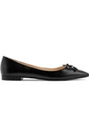 PRADA TEXTURED-LEATHER BALLET FLATS