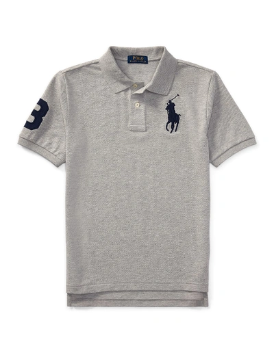 RALPH LAUREN BOY'S BIG PONY MESH KNIT POLO,PROD149500170