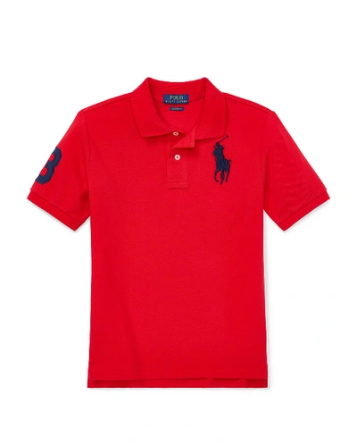 POLO RALPH LAUREN BOY'S BIG PONY MESH KNIT POLO,PROD149500078