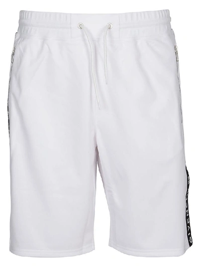 Givenchy Men's Relaxed Logo Tape Shorts In White