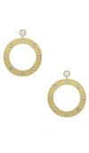 LUV AJ THE ADONA STATEMENT HOOP EARRINGS,LUVA-WL478