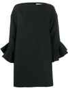 VALENTINO TULIP SLEEVE SHIFT DRESS