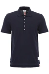 THOM BROWNE THOM BROWNE STRIPE TRIM POLO SHIRT