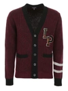 LANVIN CARDIGAN WITH LOGO PATCH,10966958