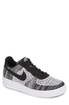 Nike Air Force 1 Flyknit 2.0 Trainers Black In Black/ Platinum/ Black