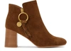 SEE BY CHLOÉ LOUISE ANKLE BOOTS,SBC2R39SBRW