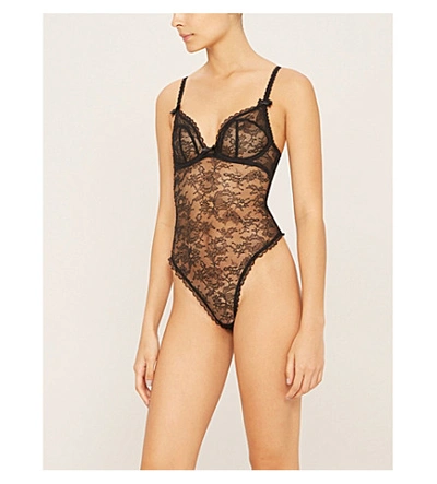 Agent Provocateur Hinda Lace Body In Black