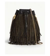 SAINT LAURENT Talitha tasselled leather bucket bag