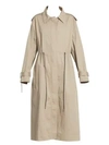 Victoria Beckham Oversized Trench Coat In Camel