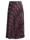 M MISSONI Zigzag Lurex Knit Pleated Midi Skirt